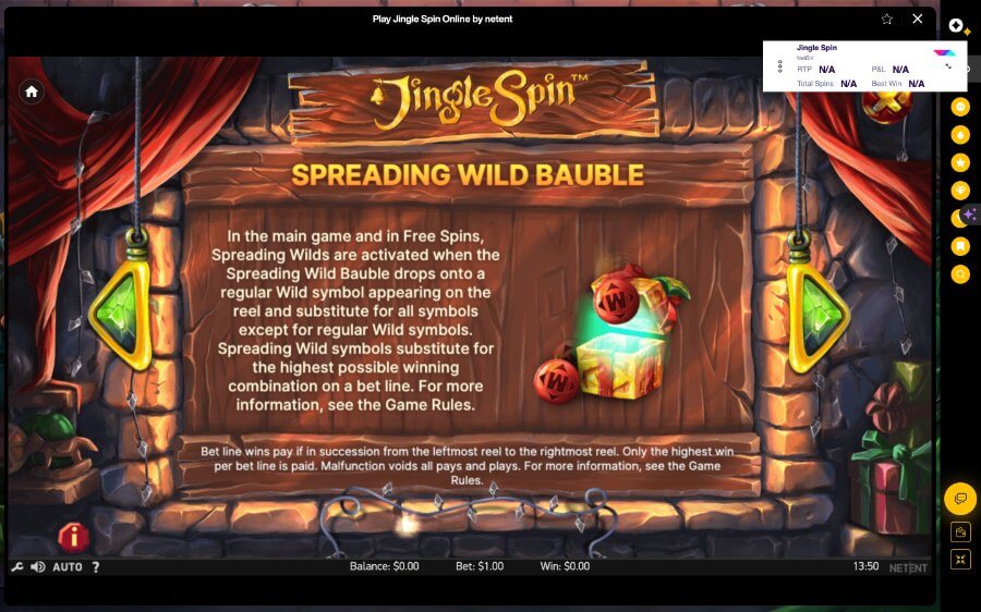 Jingle Spin Slot Review - Emirates Casino - UAE Casinos - Features