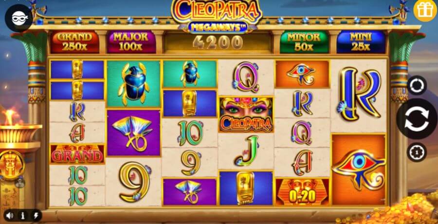 cleopatra megaways slot egyoptian theme emirate slots