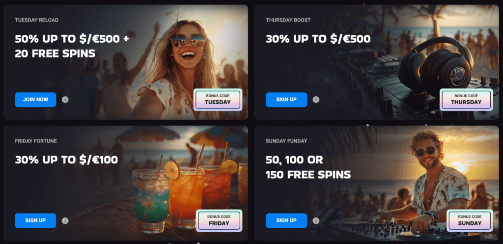 luckyvibe reload bonus uae online casinos