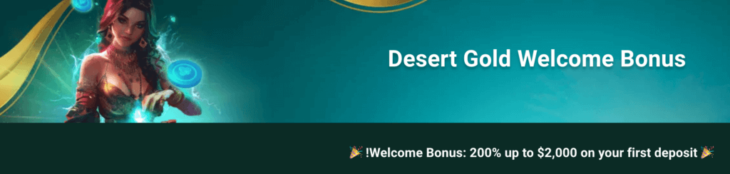 desert gold welcome bonus uae online casinos