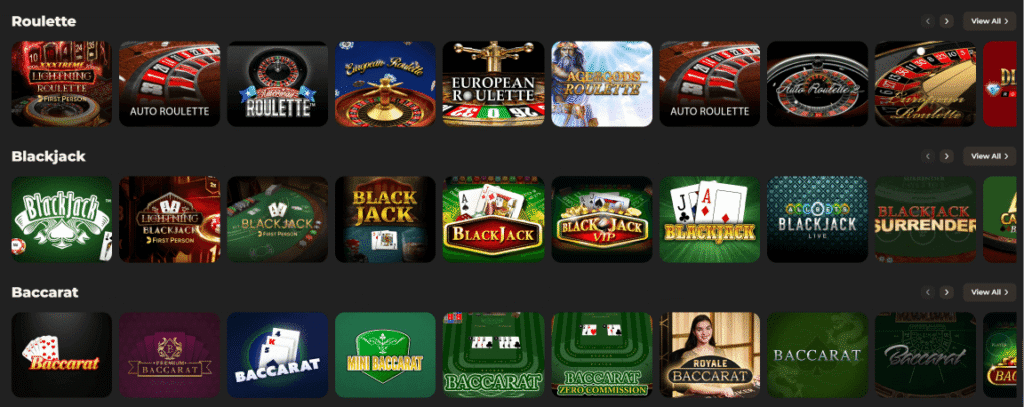 live casino games